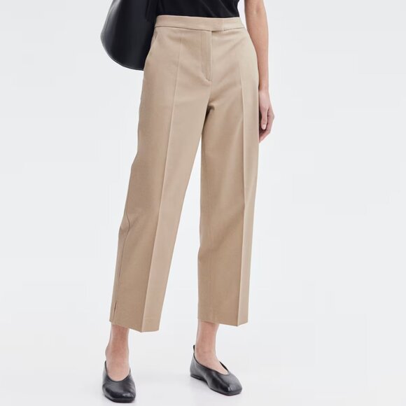 H&M Beige Women's Classic Trousers - Picture 1 of 7